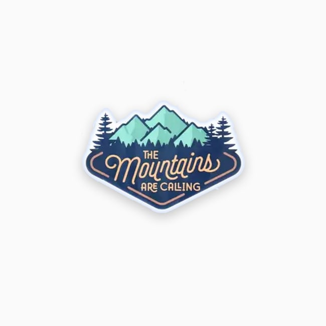 The Mountains Are Calling Sticker