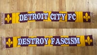 Detroit City FC x Destroy Fascism Fan Scarf 