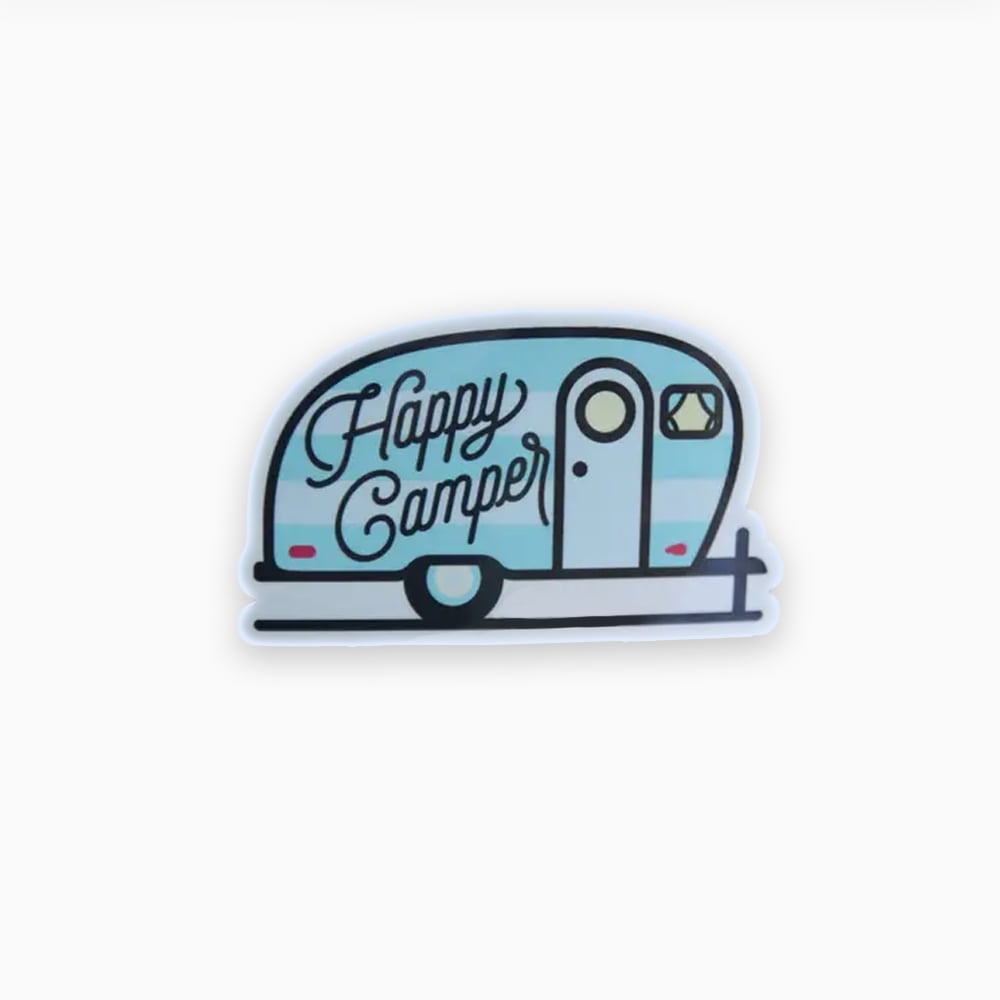 Happy Camper Sticker | Tiny Print Shop