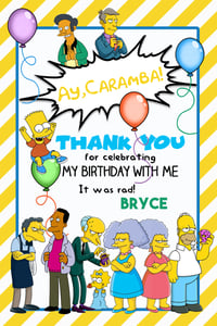 Image 3 of The Simpsons themed Birthday Package