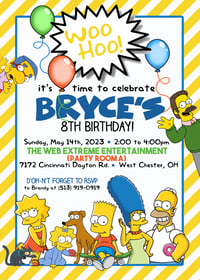 Image 1 of The Simpsons themed Birthday Package