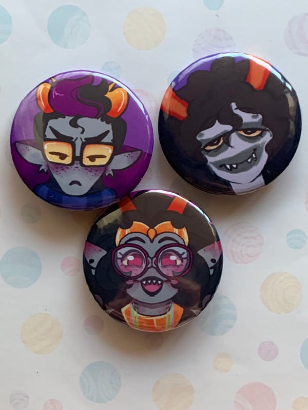 Image of Homestuck round buttons