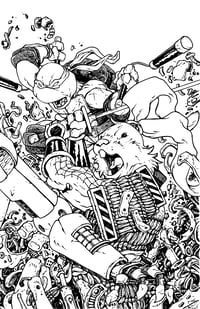 Image 5 of TMNT/Usagi Wherewhen 5 issue adjoined covers art