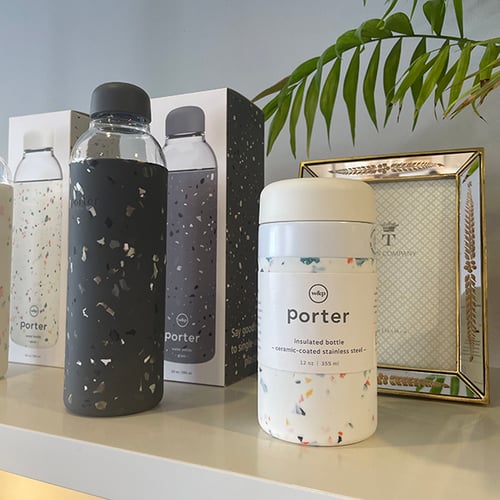 Image of Porter Insulated Ceramic Bottle 12oz - Terrazzo