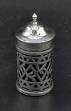 Antique Victorian Sterling Silver Pierced Pepper Pot Hallmark London 1897