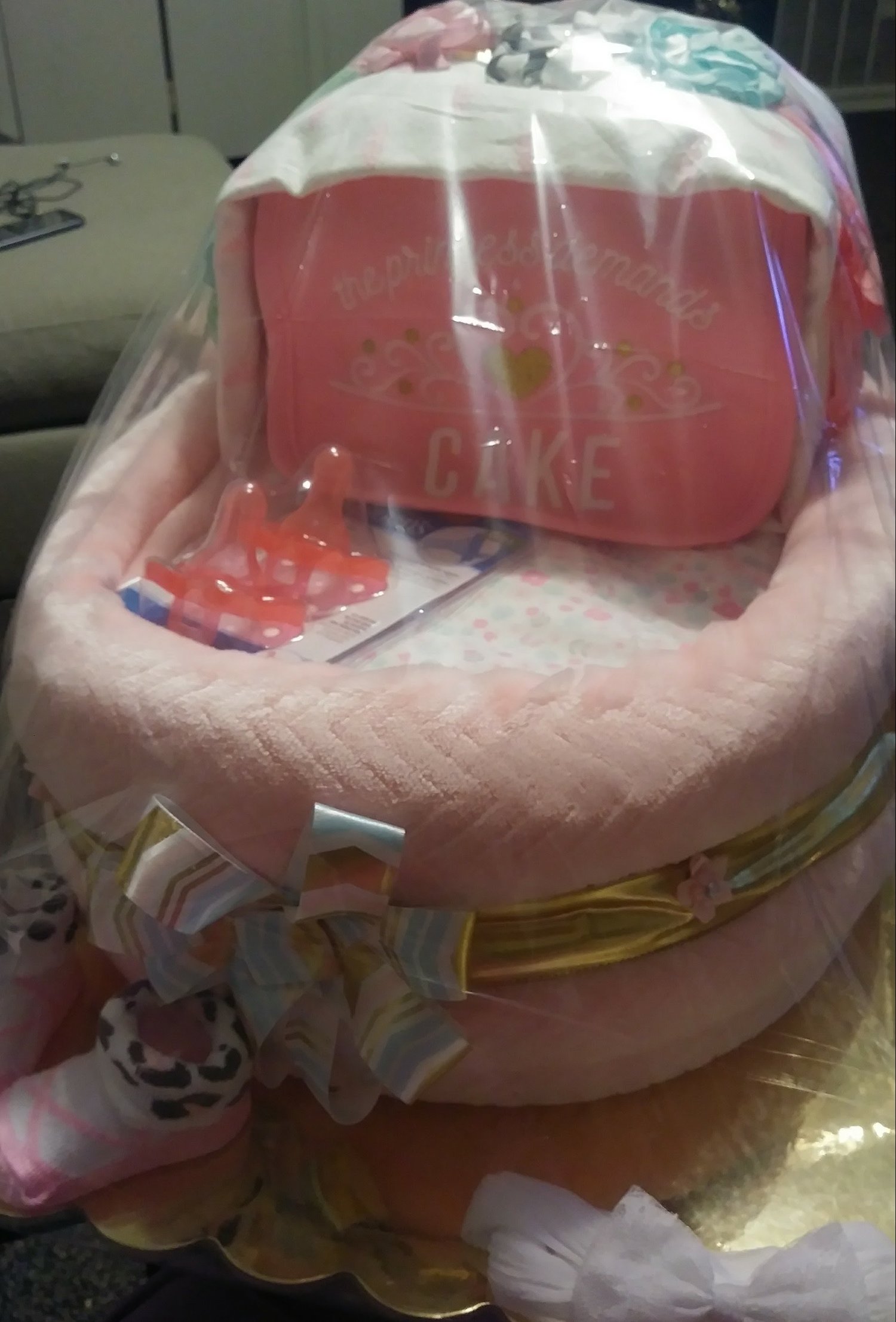 Image of Simple customizable diaper cake