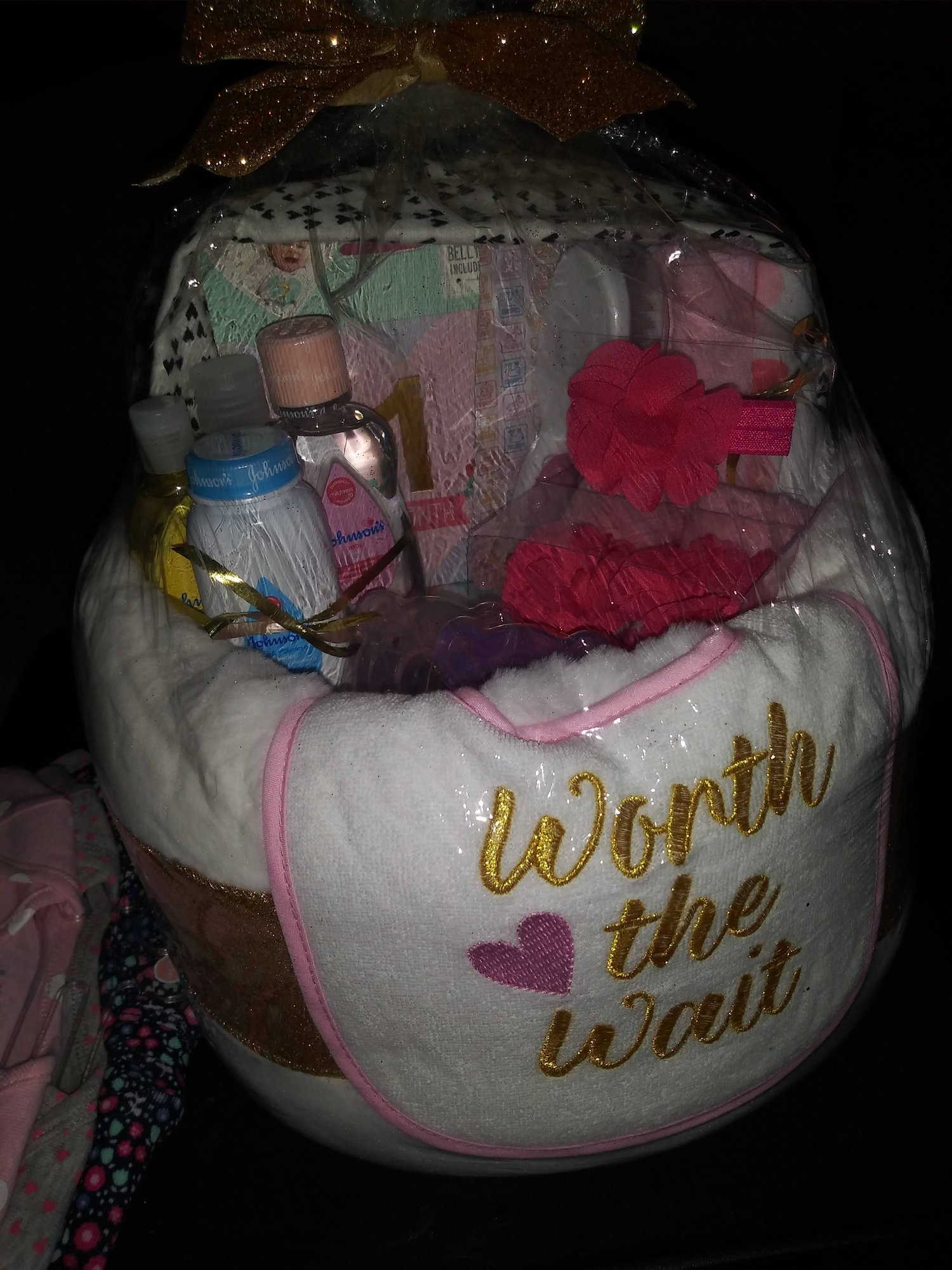 Image of Customizable more detailed diaper cake