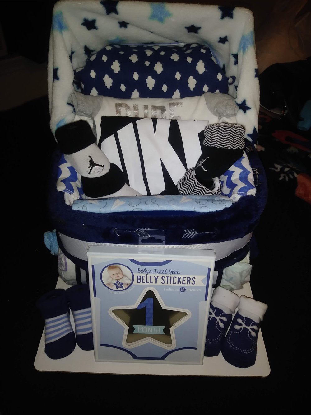 Image of Customized brand diaper cake 