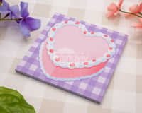 Image 3 of Strawberry Heart Cake Memo Pad