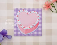 Image 2 of Strawberry Heart Cake Memo Pad