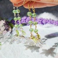 Image 5 of White lily flower dangles 