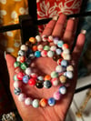“Rainbow Marble” Beaded Bracelet