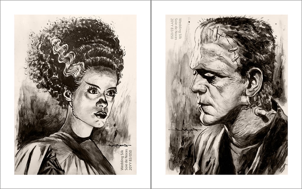 "Wedding Silk I & II" - 8" x 10" limited edition gicleé set of 2