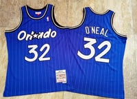 Image 1 of SHAQUILLE O'NEAL ORLANDO MAGIC HARDWOOD CLASSICS 1994-95 SWINGMAN JERSEY - BLUE