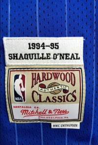 Image 3 of SHAQUILLE O'NEAL ORLANDO MAGIC HARDWOOD CLASSICS 1994-95 SWINGMAN JERSEY - BLUE