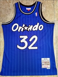 Image 4 of SHAQUILLE O'NEAL ORLANDO MAGIC HARDWOOD CLASSICS 1994-95 SWINGMAN JERSEY - BLUE