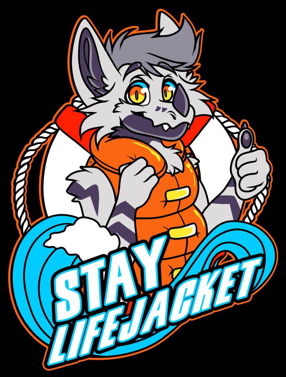 Image of STAY LIFE JACKET STICKER