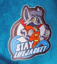 Image 1 of STAY LIFE JACKET STICKER