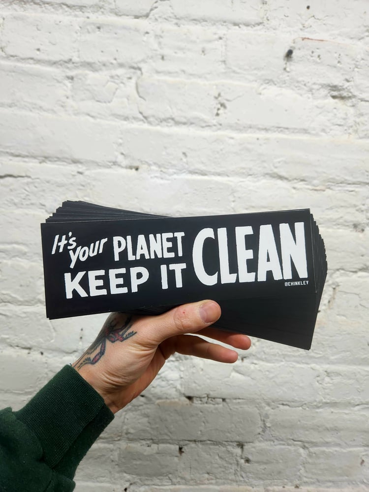 Image of "Keep it CLEAN" bumper sticker