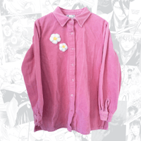 Image 3 of Flower Child Upcycled Corduroy Shirt 