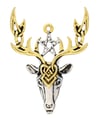Mythic Celts Collection - Beltane Stag Pendant with Chain Necklace