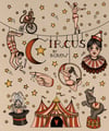 Circus Tattoo Flash Print 
