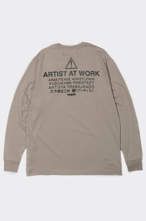 Image of "ARTIST AT WORK" LONG SLEEVE SHIRT