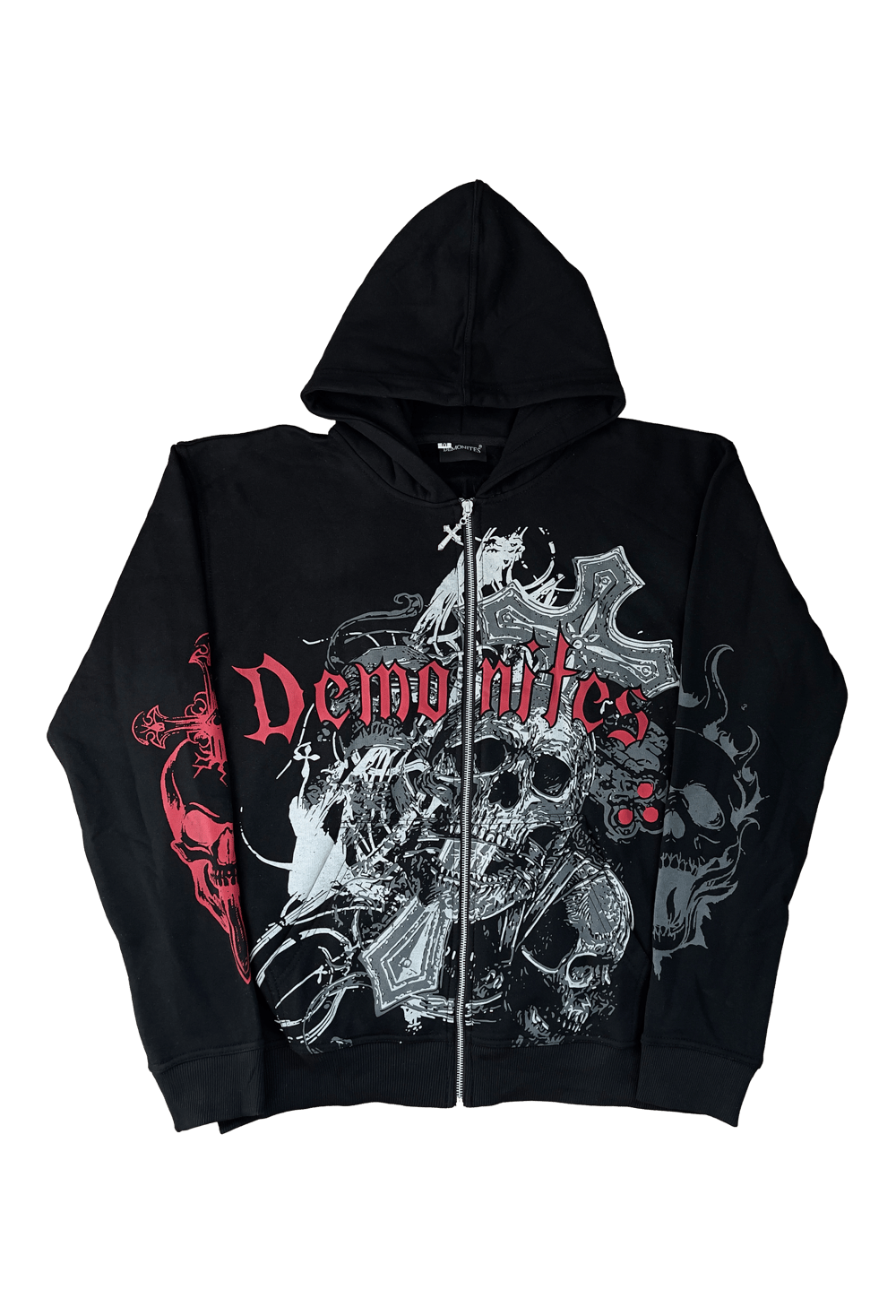 Image of PAIN IS PLEASURE BLACK ZIP UP