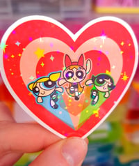 Image 2 of Powerpuff Girls Glitter Sticker