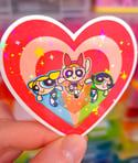 Powerpuff Girls Glitter Sticker
