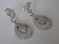 Image 3 of Kate Middleton Princess of Wales Inspired Replikate Royal Wedding Bridal Oak Leaves Earrings