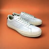 Touch ground tennis lo model white leather sneaker 