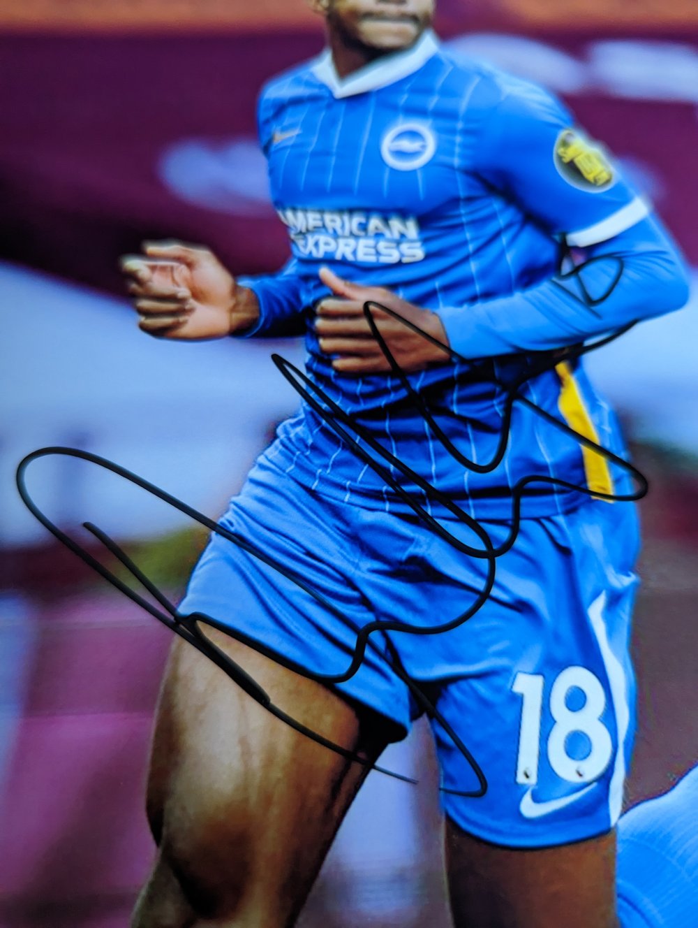 Danny Welbeck Brighton & Hove Footballer Signed 10x8 Photo