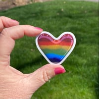 Image 1 of Rainbow Heart Sticker