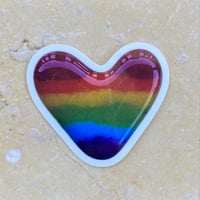 Image 3 of Rainbow Heart Sticker