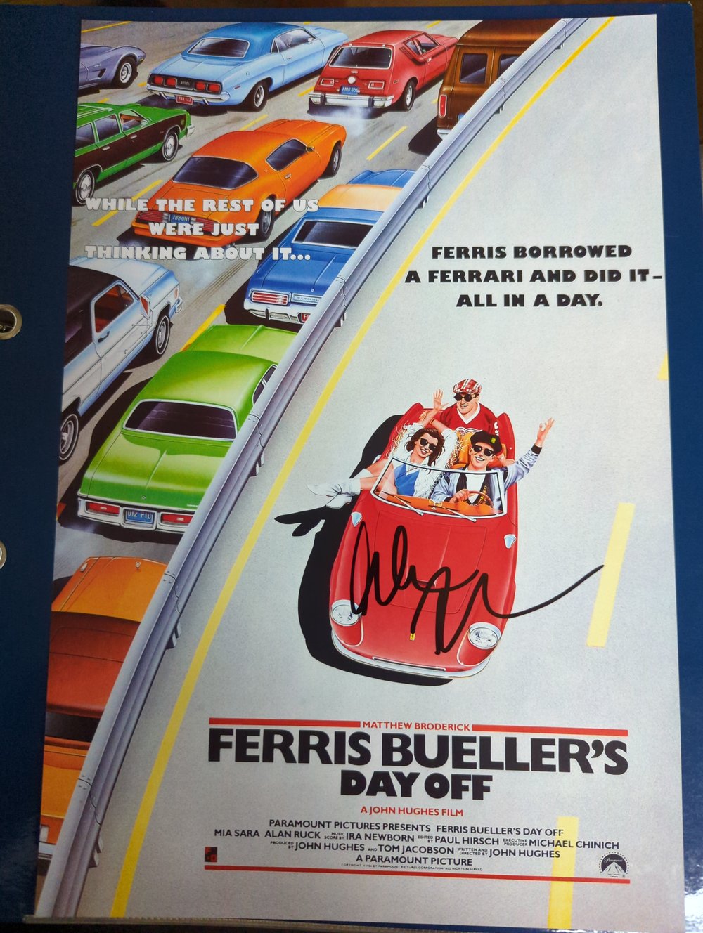 Alan Ruck Signed Ferris Bueller's Day Off 12x8 Photo