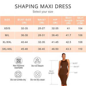 Seamless Eco-friendly Shaper Large U-back Dress