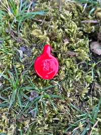 Image 5 of Mini Cadmium Red Eye Pendant 