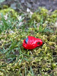 Image 3 of Mini Cadmium Red Eye Pendant 