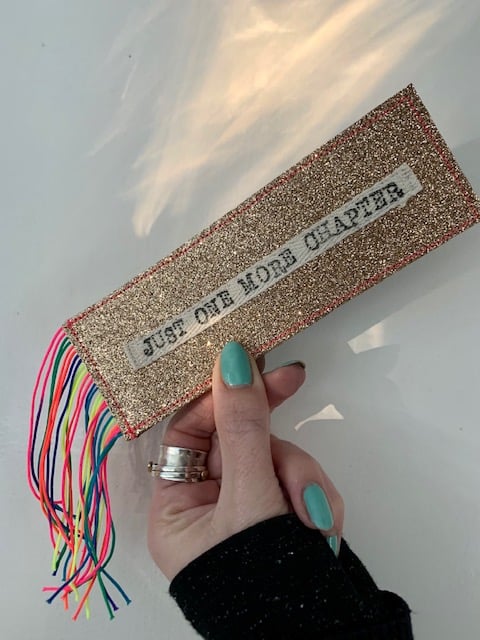 Glitter / Denim Bookmarks
