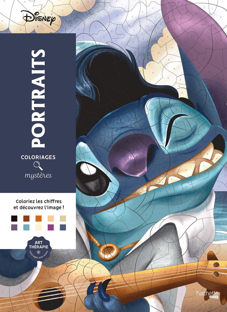 Mystery Disney Portraits Coloring Book Kiddie Cove