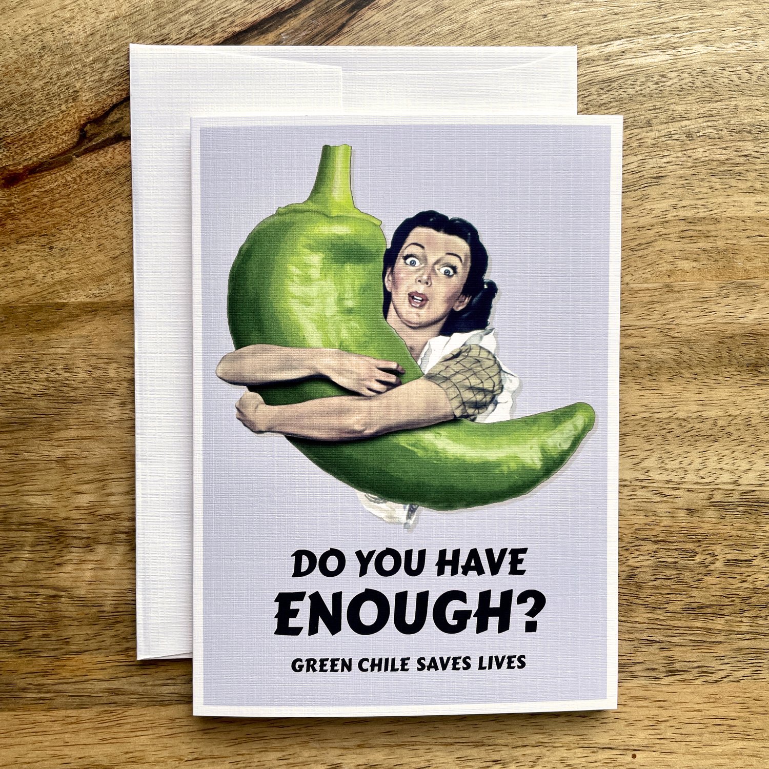 Green Chili - Greeting Card - By Colossal Sanders