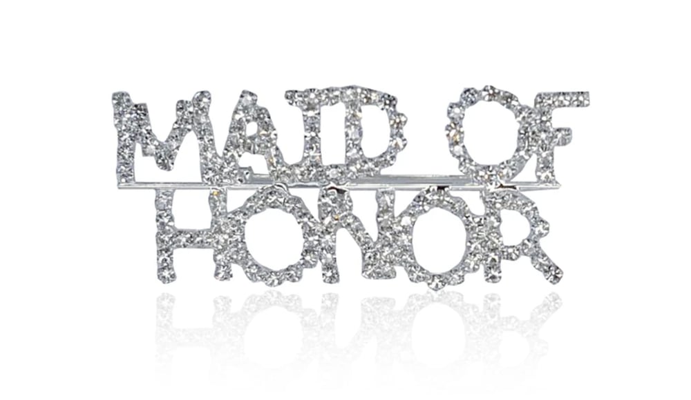 Image of Maid Of Honor Crystal Brooch