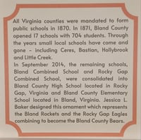 Image 2 of Bland County Schools Ornament 