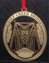 Image 1 of Wolf Creek Bridge, Rocky Gap (Bland County), Virginia Ornament 