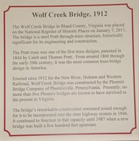 Image 2 of Wolf Creek Bridge, Rocky Gap (Bland County), Virginia Ornament 