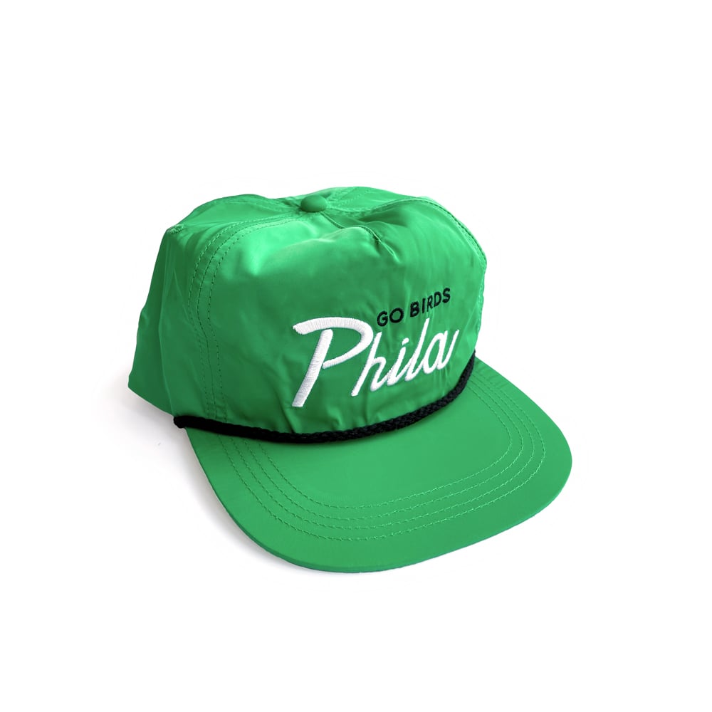 Image of Phila Go Birds Kelly Green Floppy 5 Panel Hat