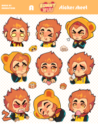 Image 3 of MIRACLE MONKIES STICKER SHEET