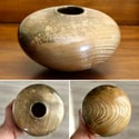 Ebonized Elm Wood Hollow Form
