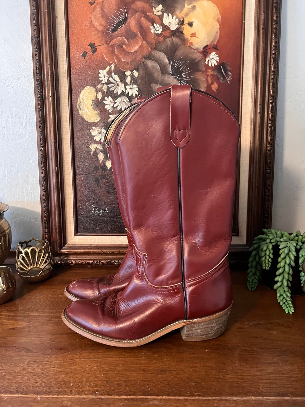 American Classics Red Leather Boots (Men’s 7.5 D)